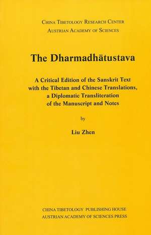 The Dharmadhatustava de Zhen Liu