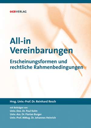 All-in-Vereinbarungen de Reinhard Resch