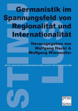 Germanistik im Spannungsfeld von Regionalität und Internatio