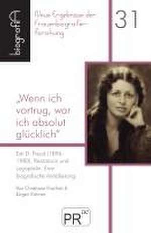 "Wenn ich vortrug, war ich absolut glücklich" de Christiana Puschak