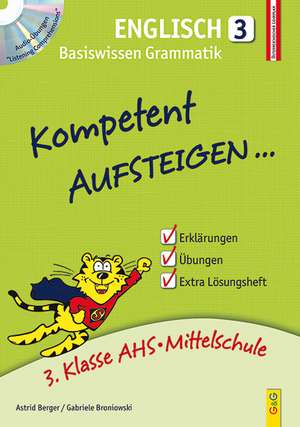 Kompetent Aufsteigen Englisch 3 mit Hörverständnis-CD de Astrid Berger