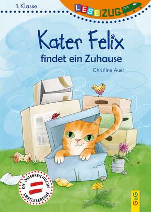 LESEZUG/1. Klasse: Kater Felix findet ein Zuhause de Christine Auer