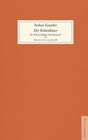 Der Krötenküsser de Arthur Koestler