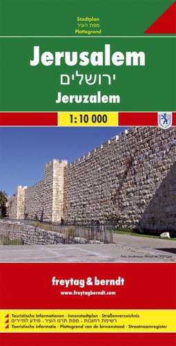 Jerusalem 1 : 10 000. Stadtplan