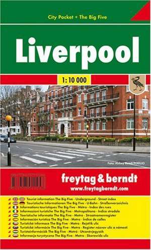 Liverpool, City Pocket, Stadtplan 1:10.000