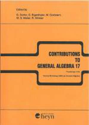 Contributions to General Algebra 17 de G Dorfer