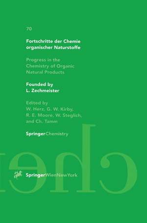 Fortschritte der Chemie organischer Naturstoffe Progress in the Chemistry of Organic Natural Products de A. Cave