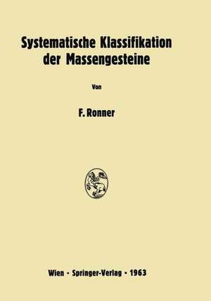 Systematische Klassifikation der Massengesteine de Felix Ronner