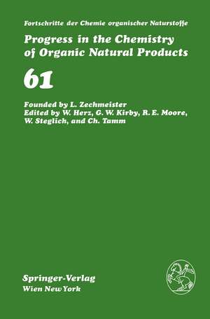 Fortschritte der Chemie organischer Naturstoffe / Progress in the Chemistry of Organic Natural Products de D. G. I. Kingston