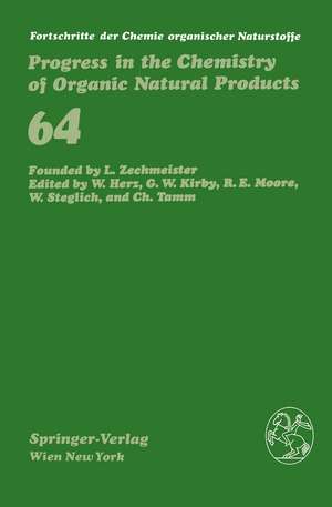 Fortschritte der Chemie organischer Naturstoffe / Progress in the Chemistry of Organic Natural Products de J. Bermejo Barrera