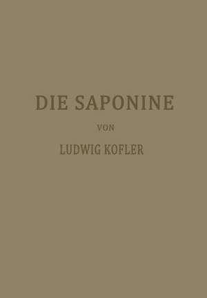 Die Saponine de Ludwig Kofler