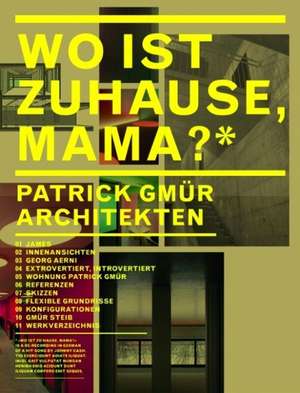 Geheimnisse des Wohnens. Patrick Gmür Architekten 1990 - 2009 de Hubertus Adam