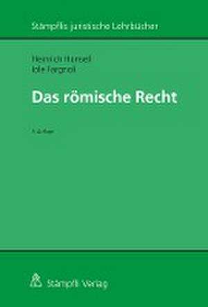 Römisches Recht de Heinrich Honsell