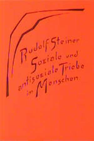 Soziale und antisoziale Triebe im Menschen de Rudolf Steiner