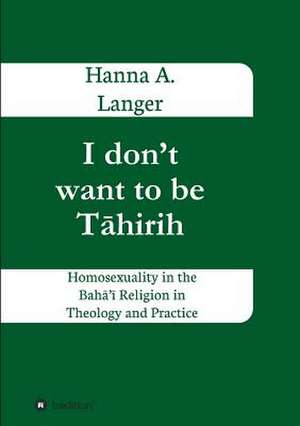 I Don't Want to Be T Hirih: Korper de Hanna A. Langer