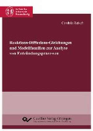 Reaktions-Diffusions-Gleichungen und Modellfamilien zur Analyse von Entzündungsprozessen de Cordula Reisch