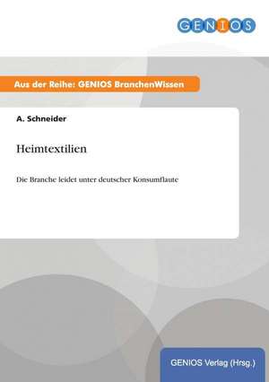 Heimtextilien de A. Schneider