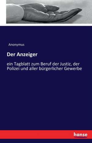Der Anzeiger de Anonymus