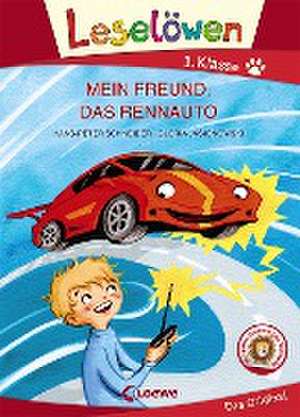 Leselöwen 1. Klasse - Mein Freund, das Rennauto (Großbuchstabenausgabe) de Hans-Peter Schneider