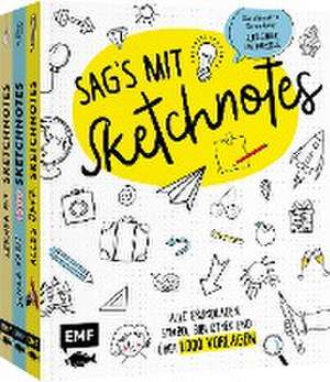 Sag's mit Sketchnotes: Alle Grundlagen, Symbol-Bibliothek und über 1000 Vorlagen de Vasiliki Mitropoulou