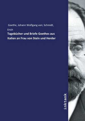 Tagebücher und Briefe Goethes aus Italien an Frau von Stein und Herder de Johann Wolfgang von Schmidt Goethe