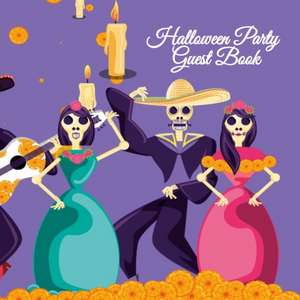 Halloween Party Guest Book de Amber Heart