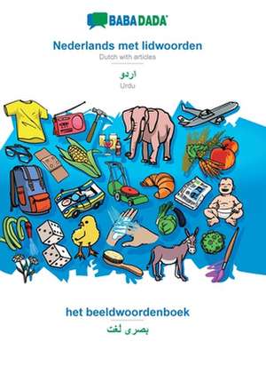 BABADADA, Nederlands met lidwoorden - Urdu (in arabic script), het beeldwoordenboek - visual dictionary (in arabic script) de Babadada Gmbh