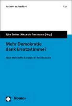 Mehr Demokratie dank Ersatzstimme? de Björn Benken