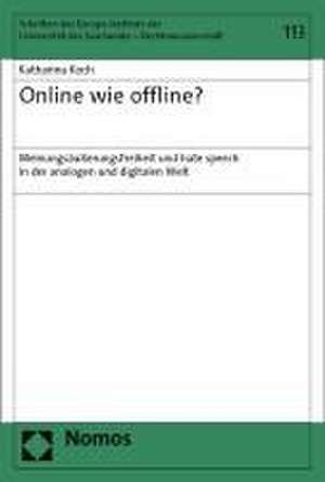 Online wie offline? de Katharina Koch