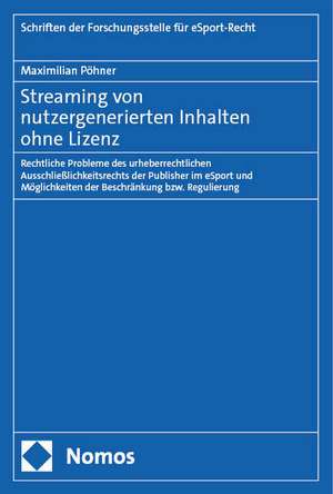 Streaming von nutzergenerierten Inhalten ohne Lizenz de Maximilian Pöhner