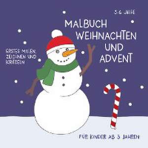 Malbuch Weihnachten & Advent für Kinder ab 3 Jahren de Viktoria Isa