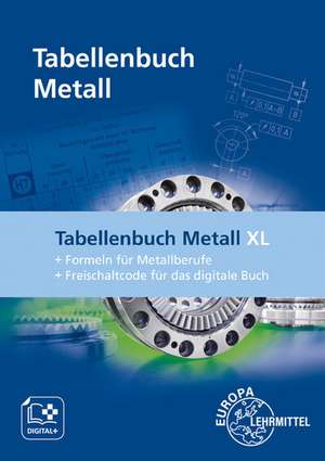 Tabellenbuch Metall XL de Roland Gomeringer