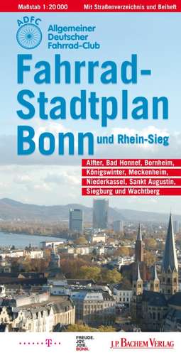 Fahrradstadtplan Bonn / Rhein-Sieg 1 : 20 000