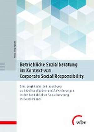 Betriebliche Sozialberatung im Kontext von Corporate Social Responsibility de Hoang Long Nguyen