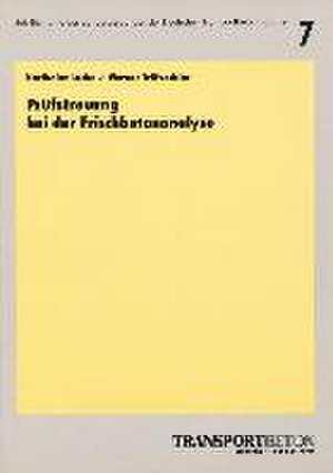 Prüfstreuung bei der Frischbetonanalyse de Karlheinz Lucke