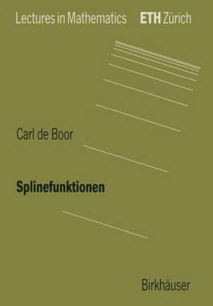 Splinefunktionen de Carl de Boor