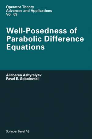 Well-Posedness of Parabolic Difference Equations de A. Ashyralyev