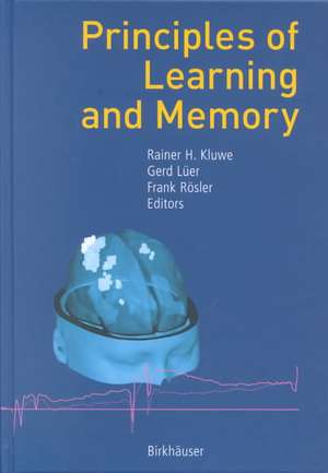 Principles of Learning and Memory de Rainer H. Kluwe