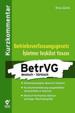 Betriebsverfassungsgesetz deutsch - türkisch de Riza Gürel