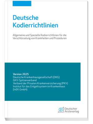 Deutsche Kodierrichtlinien Version 2025 de Verband der Privaten Krankenversicherung (PKV)