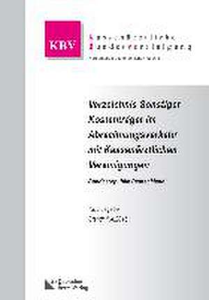 Verzeichnis Sonstiger Kostenträger im Abrechnungsverkehr mit Kassenärztlichen Vereinigungen Bundesrepublik Deutschland de Kassenärztliche Bundesvereinigung