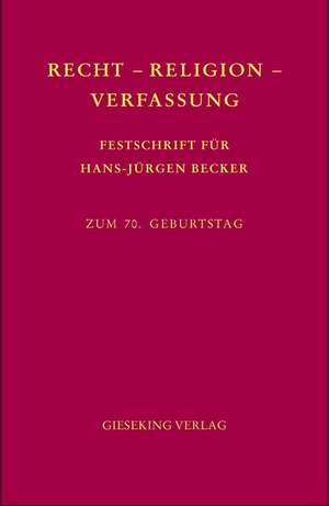 Recht - Religion - Verfassung de Inge Kroppenberg