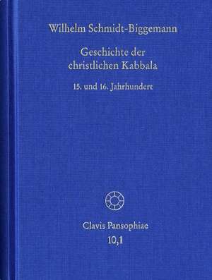 Schmidt-Biggemann: Geschichte christl. Kabbala 1