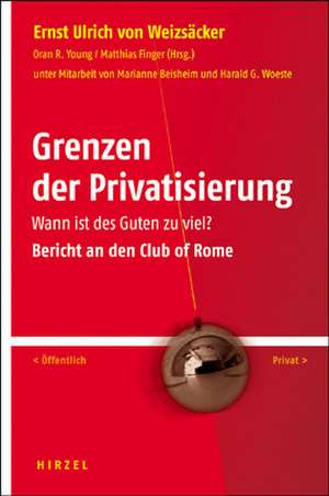 Grenzen der Privatisierung de Ernst Ulrich von Weizsäcker