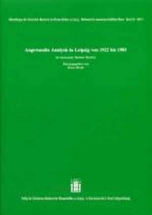 Angewandte Analysis in Leipzig von 1922 bis 1985. In memoriam Herbert Beckert de Klaus Beyer