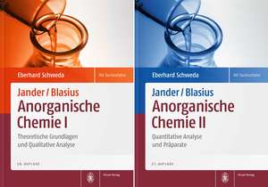 Package: Jander/Blasius, Anorganische Chemie 1+2 de Eberhard Schweda