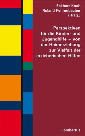 Perspektiven für die Kinder- und Jugendhilfe - von der Heimerziehung zur Vielfalt der erzieherischen Hilfen de Eckhart Knab