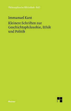 Kleinere Schriften Zur Geschichtsphilosophie, Ethik Und Politik: Uber Die Grunde Der Entmutigung Auf Philosophischem Gebiet de Immanuel Kant