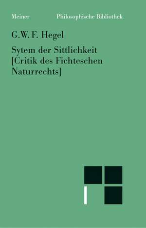 System der Sittlichkeit de Horst D. Brandt