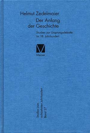 Der Anfang der Geschichte de Helmut Zedelmaier